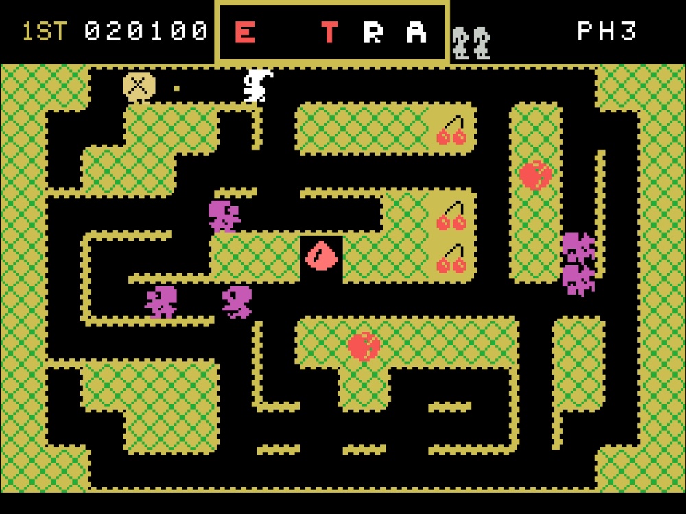 Gameplay of Mr. Do! for Colecovision